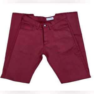 Gustin 197 Straight Rigid Corduroy Twill 5 Pocket Pants Mens 33 Terracotta Red